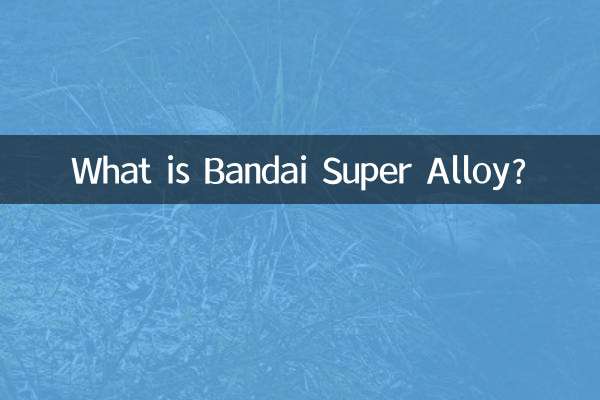 ¿Qué es la súper aleación de Bandai?