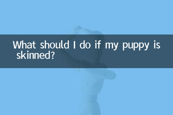 What should I do if my puppy is skinned?