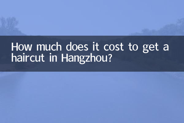 항저우에서 이발하는 데 비용이 얼마나 듭니까?