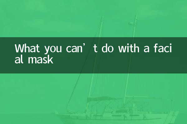Was man mit einer Gesichtsmaske nicht machen kann