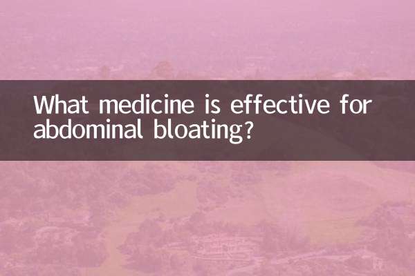 Qual medicamento é eficaz para o inchaço abdominal?