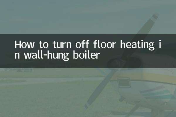 So schalten Sie die Fußbodenheizung in einem Wandheizkessel aus