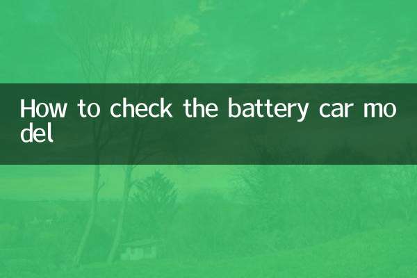 배터리 자동차 모델 확인 방법