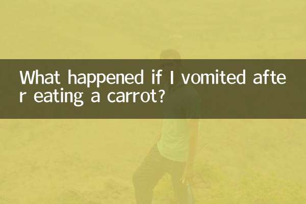Was passierte, wenn ich nach dem Verzehr einer Karotte erbrechen musste?