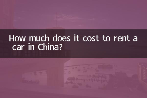 Combien coûte la location d'une voiture en Chine ?