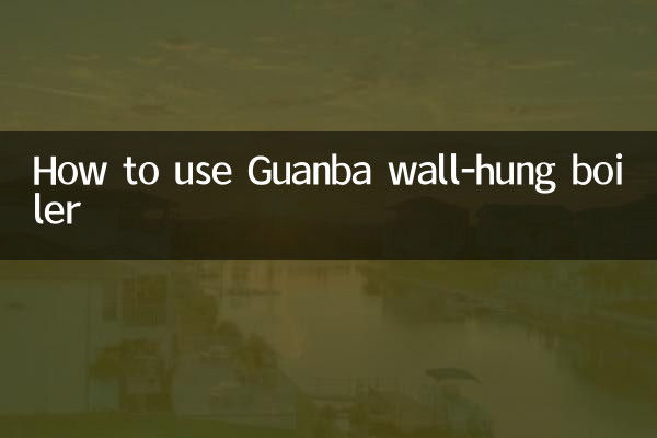 Come utilizzare la caldaia murale Guanba