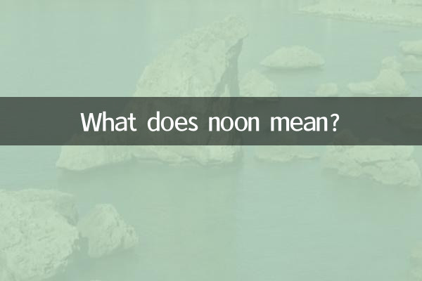 O que significa meio-dia?