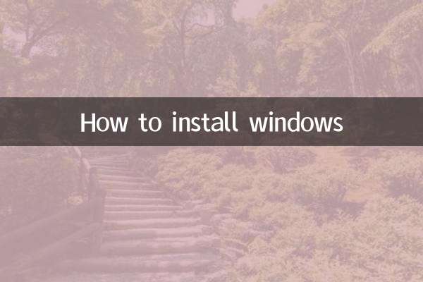 Come installare finestre