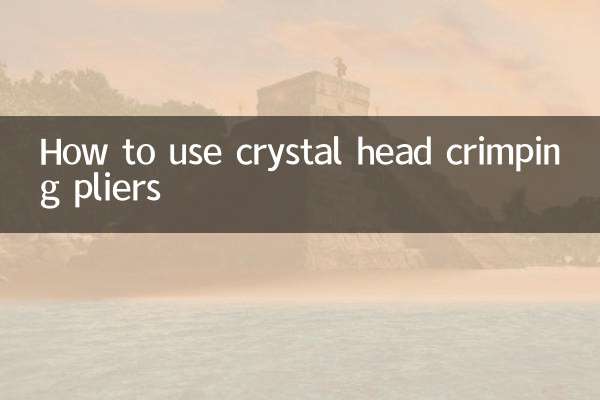 Come utilizzare la pinza per crimpare con testa in cristallo