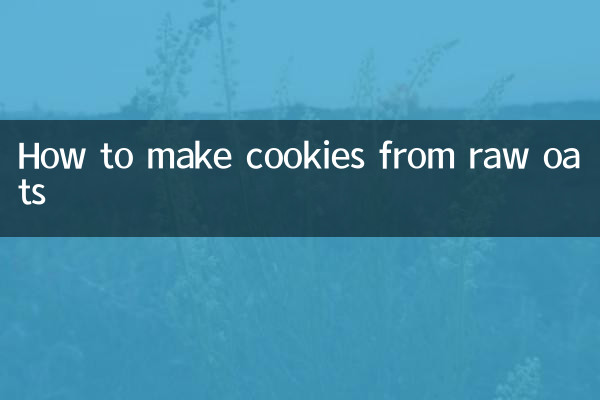 Wie man Kekse aus rohem Hafer macht