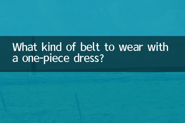 ما نوع الحزام الذي يجب ارتداؤه مع فستان من قطعة واحدة؟