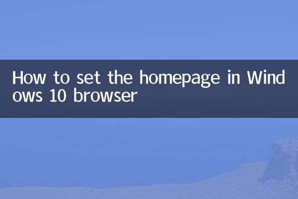 So legen Sie die Startseite im Windows 10-Browser fest