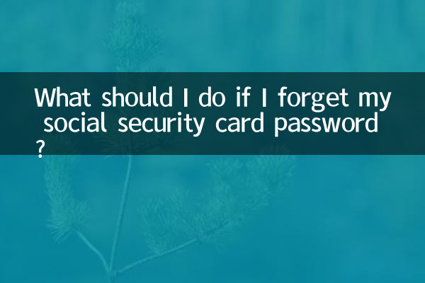 Cosa devo fare se dimentico la password della mia tessera di previdenza sociale?