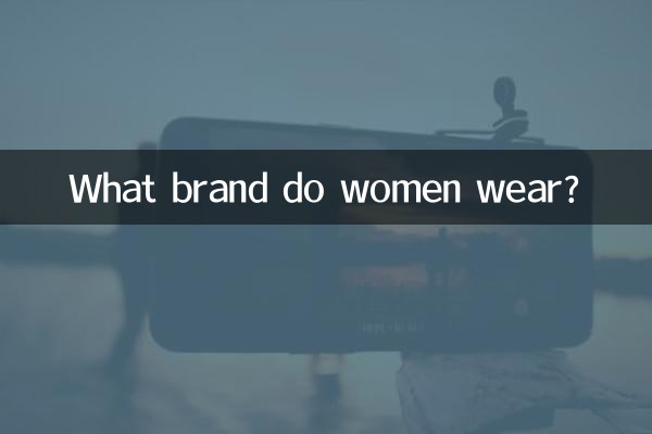 Quelle marque portent les femmes ?