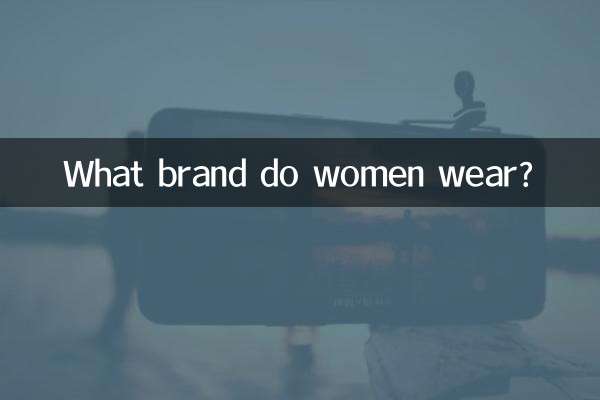 Quelle marque portent les femmes ?