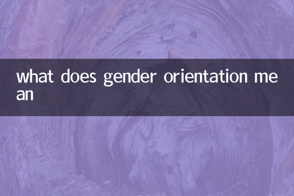 성별 지향은 무엇을 의미합니까?