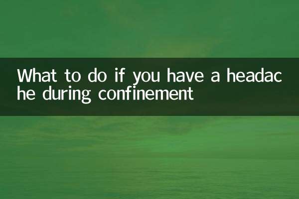 What to do if you have a headache during confinement