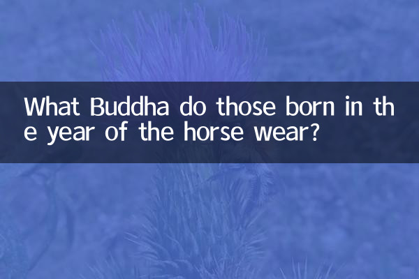 Que font les Bouddha ceux nés l'année de l'usure des chevaux?