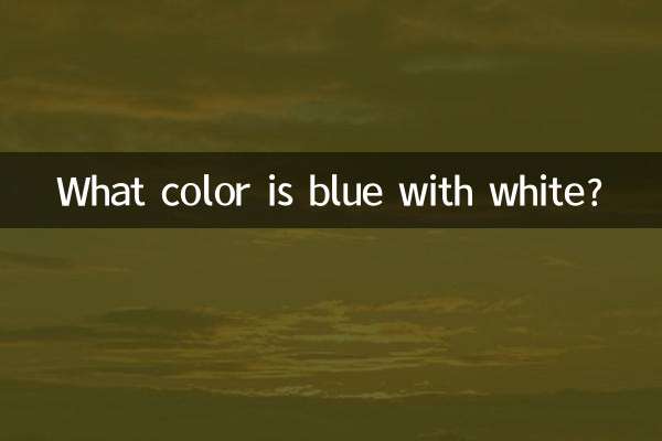 What color is blue with white?