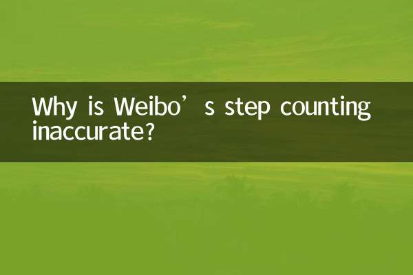 Why is Weibo’s step counting inaccurate?