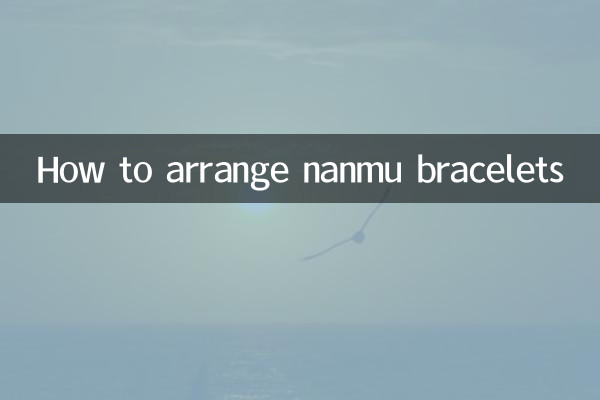 How to arrange nanmu bracelets
