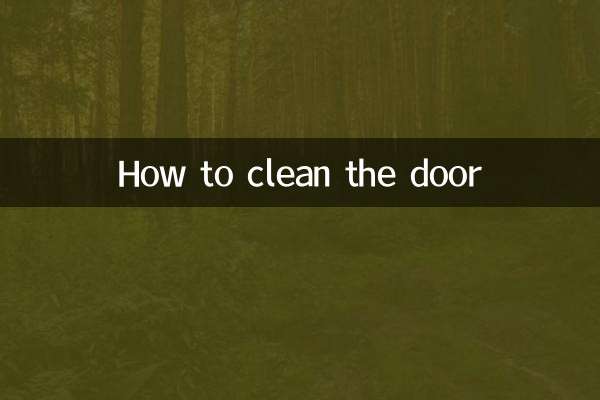 Como limpar a porta