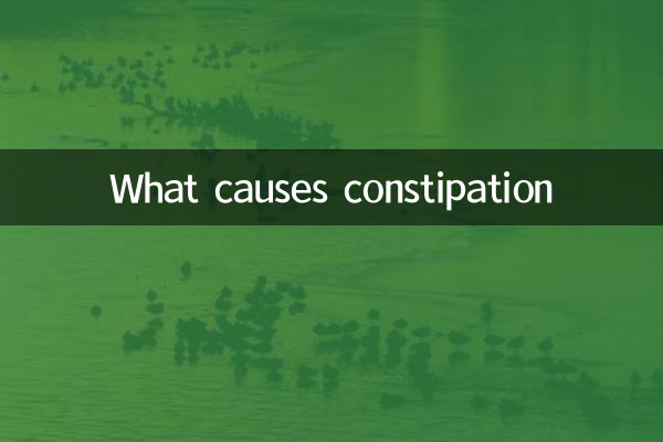 What causes constipation