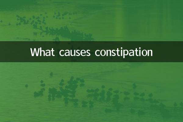 What causes constipation