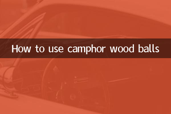 How to use camphor wood balls