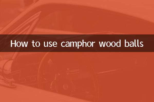 How to use camphor wood balls