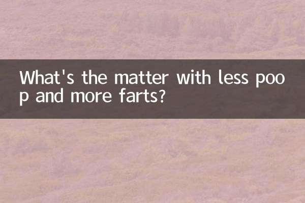 What's the matter with less poop and more farts?