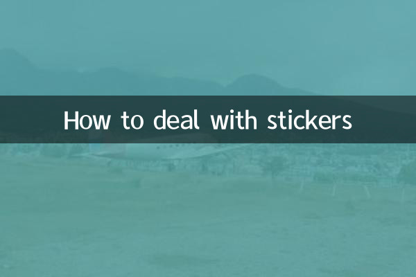 Como lidar com adesivos