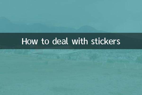 Como lidar com adesivos