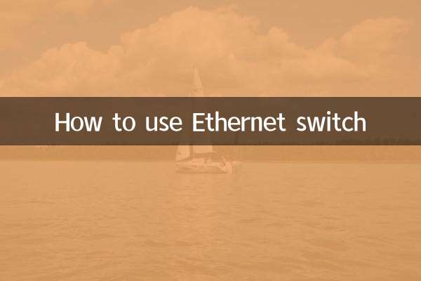 이더넷 스위치를 사용하는 방법