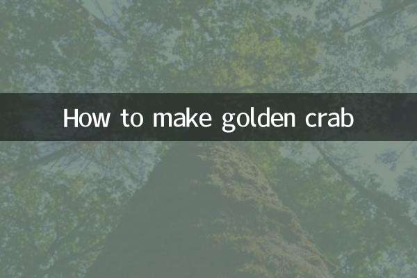 Come preparare il granchio dorato