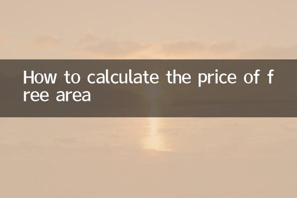 So berechnen Sie den Preis für freie Fläche