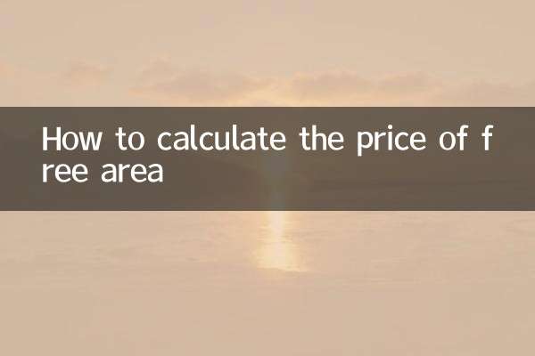 So berechnen Sie den Preis für freie Fläche