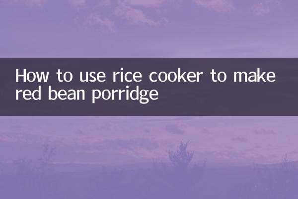 Wie man mit dem Reiskocher Brei aus roten Bohnen zubereitet