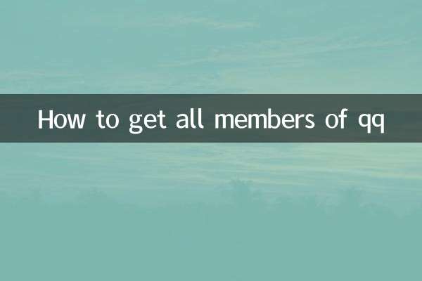 کیو کیو کے تمام ممبروں کو کیسے حاصل کریں