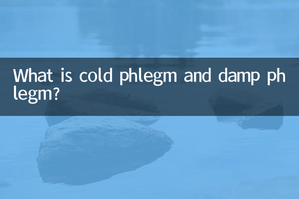 What is cold phlegm and damp phlegm?