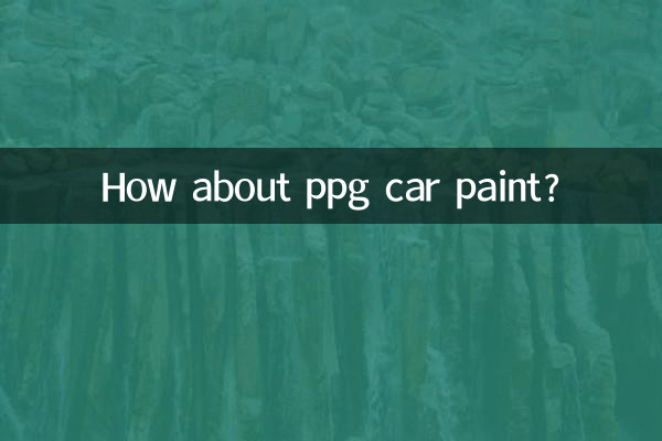 How about ppg car paint?