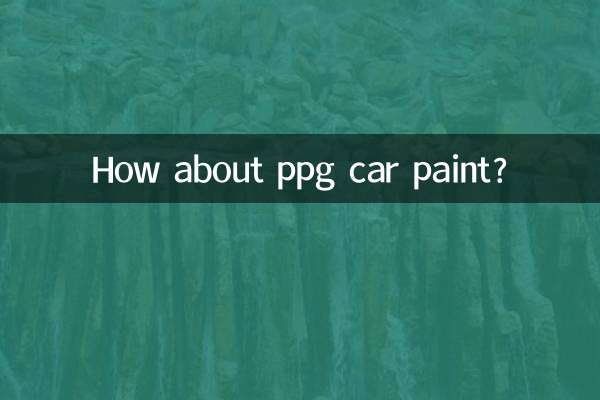 How about ppg car paint?