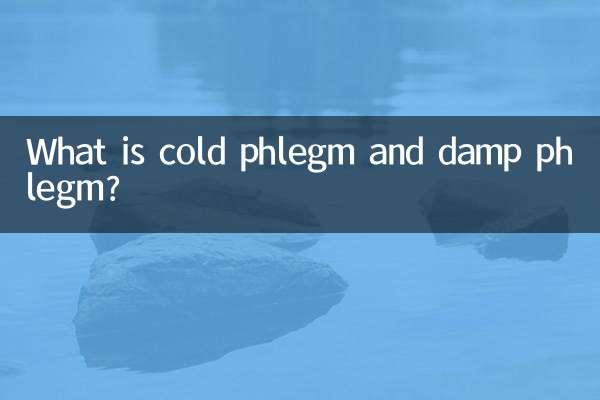 What is cold phlegm and damp phlegm?