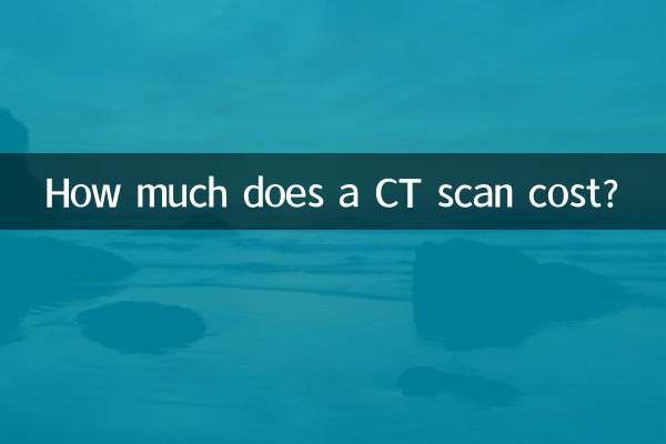 How much does a CT scan cost?