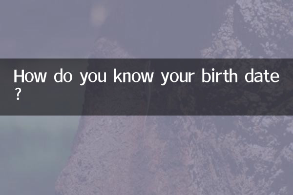 How do you know your birth date?