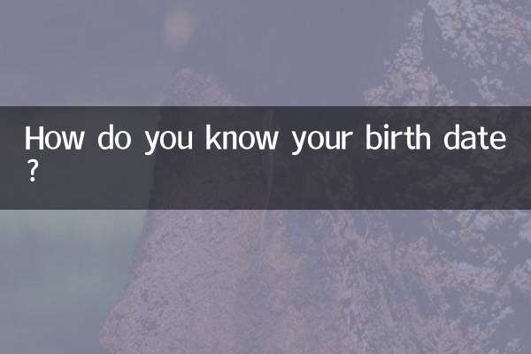 How do you know your birth date?
