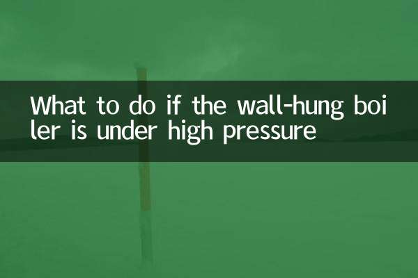 What to do if the wall-hung boiler is under high pressure