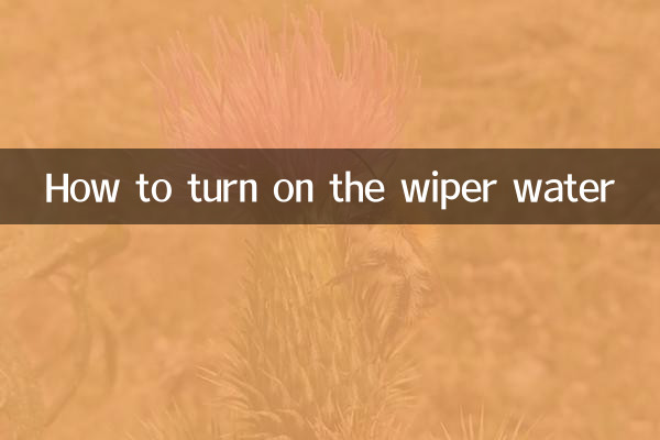 How to turn on the wiper water