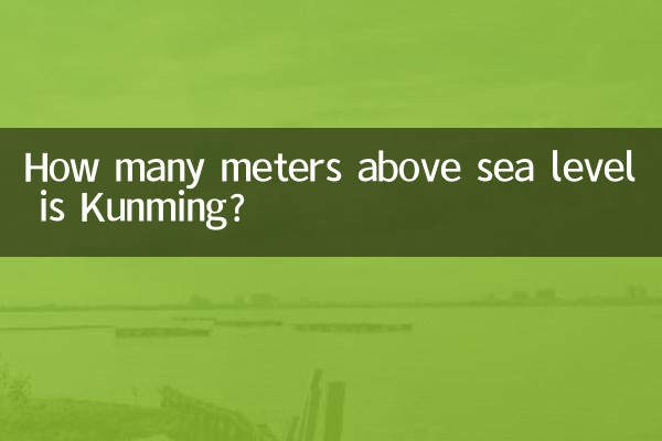 쿤밍은 해발 몇 미터입니까?