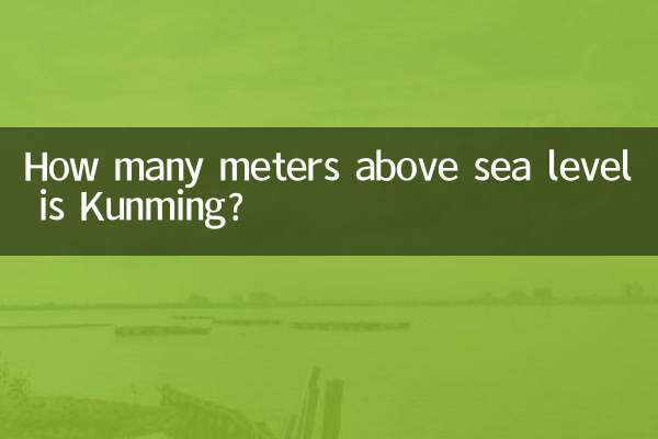 쿤밍은 해발 몇 미터입니까?